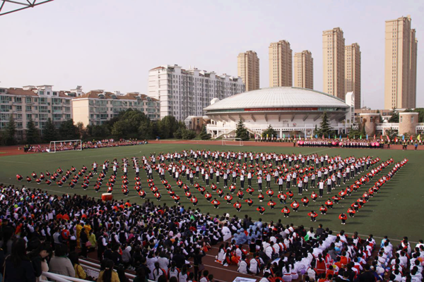 宝应实验初中景色图片