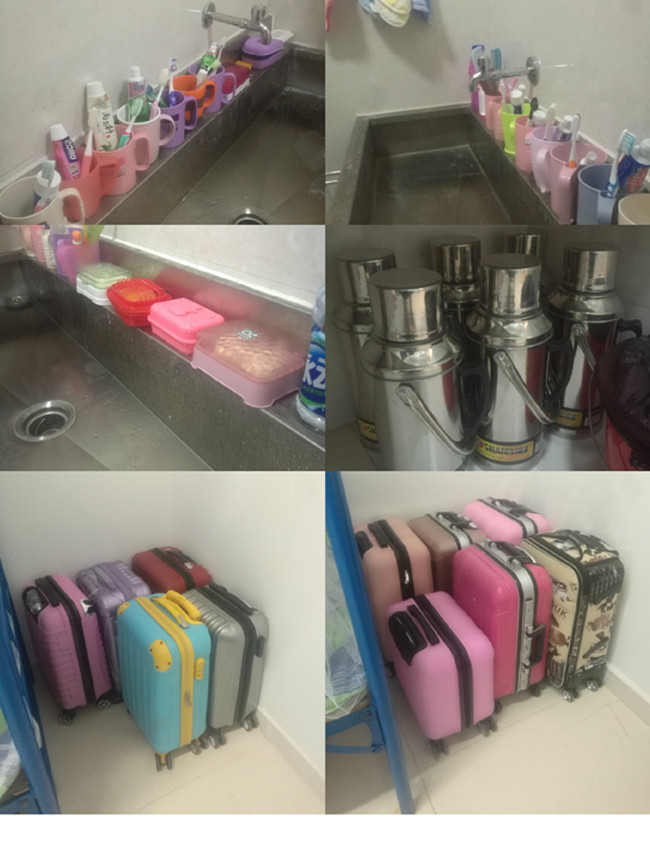 摆放整齐的生活用品