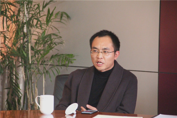 淮安中学代表戚小辉发言