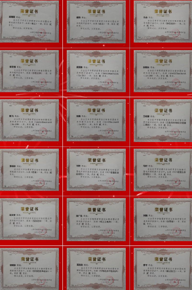 图片[3]-枣庄翔宇：15位老师荣获区级优质课比赛一等奖-爱山亭网
