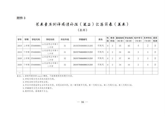 图片[16]-关于枣庄十八中2019级张晴等7位同学音乐、美术数据公示的说明-爱山亭网