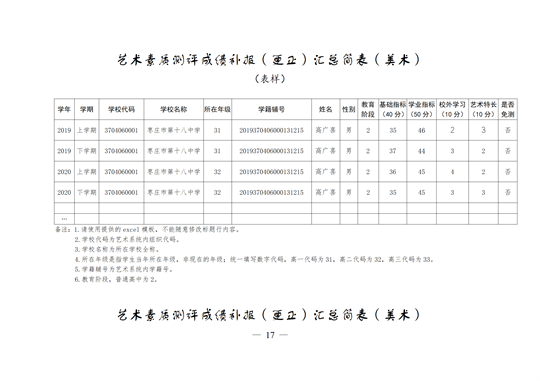 图片[17]-关于枣庄十八中2019级张晴等7位同学音乐、美术数据公示的说明-爱山亭网