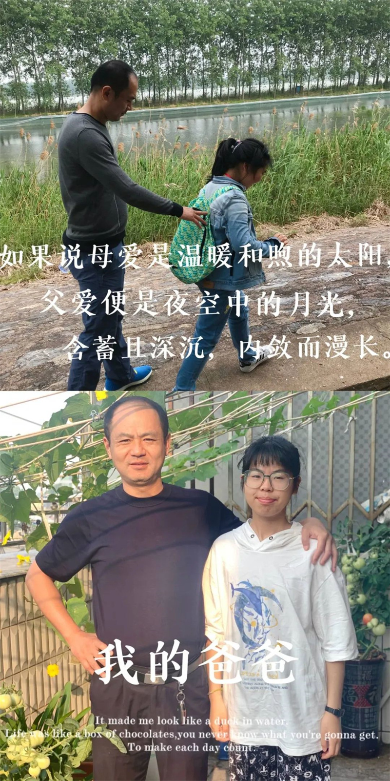 父爱无言,真情有迹